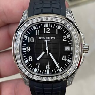 Patek Philippe Replica Watch Aquanaut 5167G Rubber Strap GR Factory 40mm - Đồng Hồ Replica 1:1