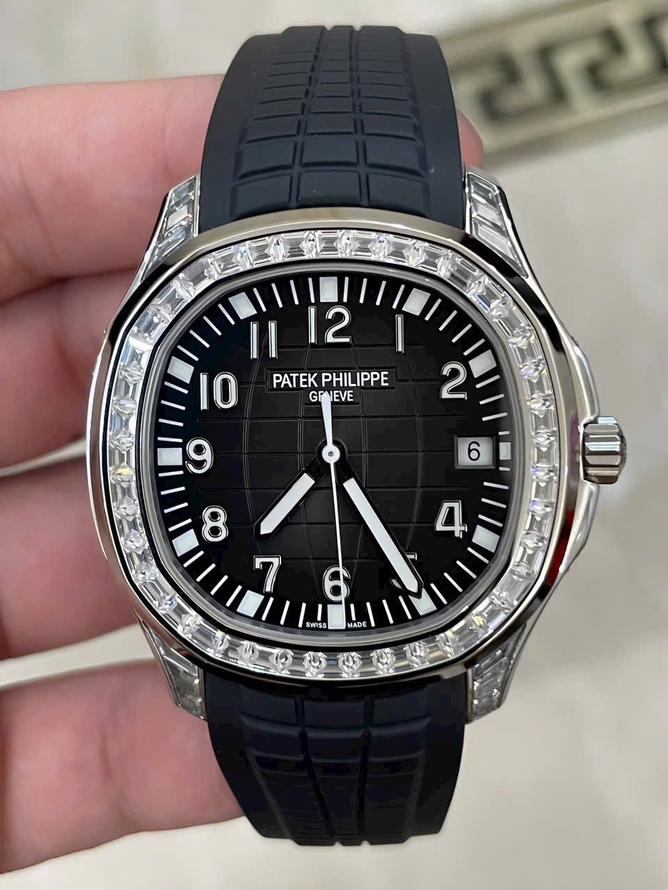 Patek Philippe Replica Watch Aquanaut 5167G Rubber Strap GR Factory 40mm - Đồng Hồ Replica 1:1