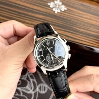 Patek Philippe Replica Watch Complications 5905G Dial Black 42mm - Đồng Hồ Replica 1:1