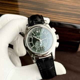 Patek Philippe Replica Watch Complications 5905G Dial Green 42mm - Đồng Hồ Replica 1:1