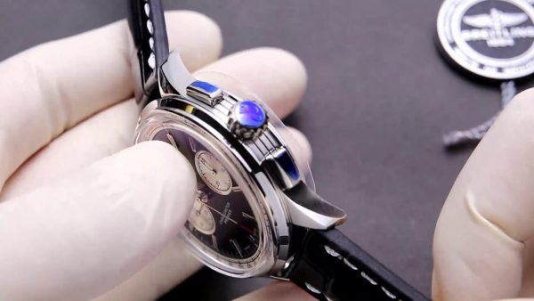 Premium Swiss Breitling Premier B01 AB0118371B1P1 Replica 42mm Replica Chronograph Watch – Elegant Black Dial & Leather Strap