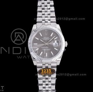 QF 41mm Datejust 126334 Grey Dial 904L SS with Added Weight Bezel and Jubilee Bracelet, Approx. 149g