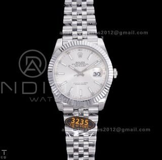 QF 41mm Datejust 126334 Sliver Dial 904L SS with Added Weight Bezel and Jubilee Bracelet, Approx. 149g