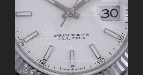 QF 41mm Datejust 126334 White Dial 904L SS with Added Weight Bezel and Jubilee Bracelet, Approx. 149g