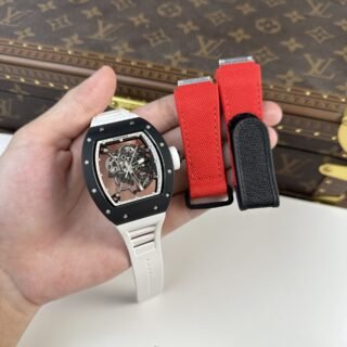 Richard Mille Replica Watch RM055 Bubba Watson Black Ceramic BBR Factory 45mm - Đồng Hồ Replica 1:1