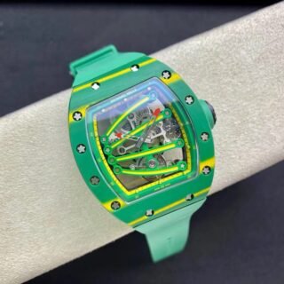 Richard Mille Replica Watch RM59-01 Yohan Blake Tourbillon Carbon Green 43x50mm - Đồng Hồ Replica 1:1