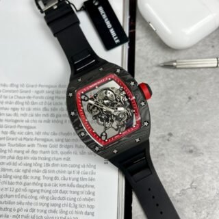 Richard Mille RM055 Replica 1:1 Watch Black BBR Factory 45mm - Đồng Hồ Replica 1:1