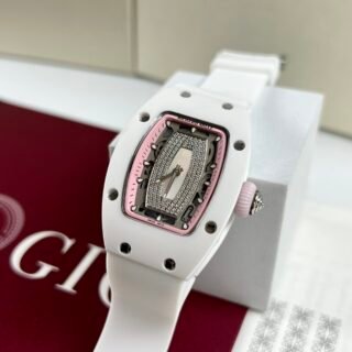 Richard Mille RM07-01 Ceramic Replica 1:1 Watch Rubber Strap 36mm - Đồng Hồ Replica 1:1