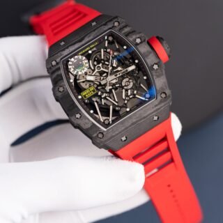 Richard Mille Rm35-02 Red Luxury Imitation Watches Carbon Super Light ZF Factoy 44mm - Đồng Hồ Replica 1:1