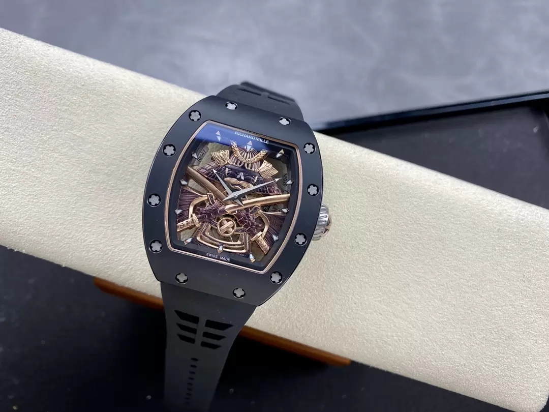 Richard Mille RM47 Samurai Tourbillon Ceramic Replica 1:1 Watch 42.7mm - Đồng Hồ Replica 1:1