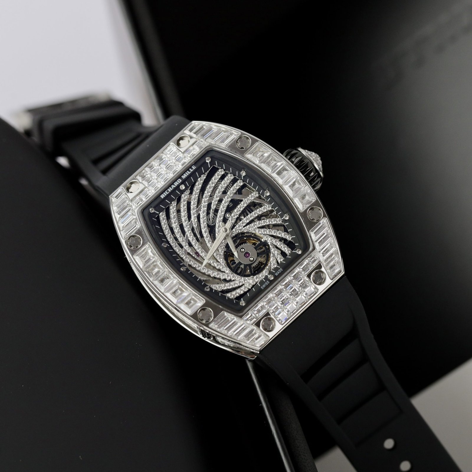 Richard Mille RM51 Replica 1:1 Watch With Full Diamond 40mm - Đồng Hồ Replica 1:1