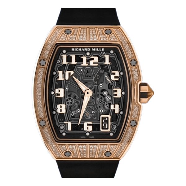Richard Mille RM67-01 Skeleton Dial Ultra-Thin 18K Gold Wrapped & Natural Diamonds Best Refined 38.7mm - Đồng Hồ Replica 1:1