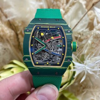 Richard Mille RM67-02 Case Green Carbon Refined Super Light 37 Grams 38.7×47.52mm - Đồng Hồ Replica 1:1
