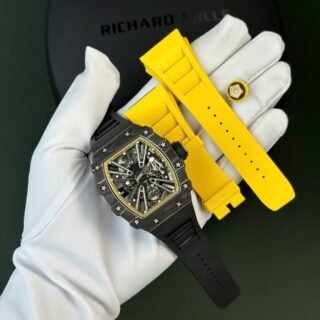 Richard Mille Tourbillon RM12-01 Replica Watch Carbon TPT Super Light 39.3x48mm - Đồng Hồ Replica 1:1