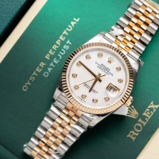 Rolex Best Replica Watch DateJust Mother Of Pearl Dial Gold Wrapped GM Factory 36mm - Đồng Hồ Replica 1:1