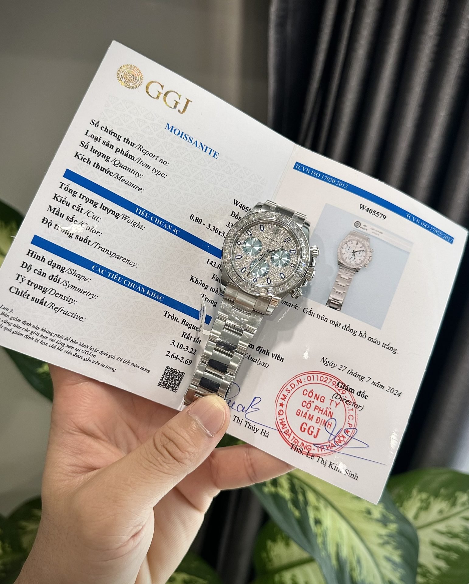 Rolex Best Replica Watch Daytona Custom Diamonds Moissanite 40mm - Đồng Hồ Replica 1:1