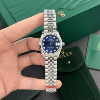 Rolex Clone Watch DateJust Womens Dial Blue 31mm - Đồng Hồ Replica 1:1