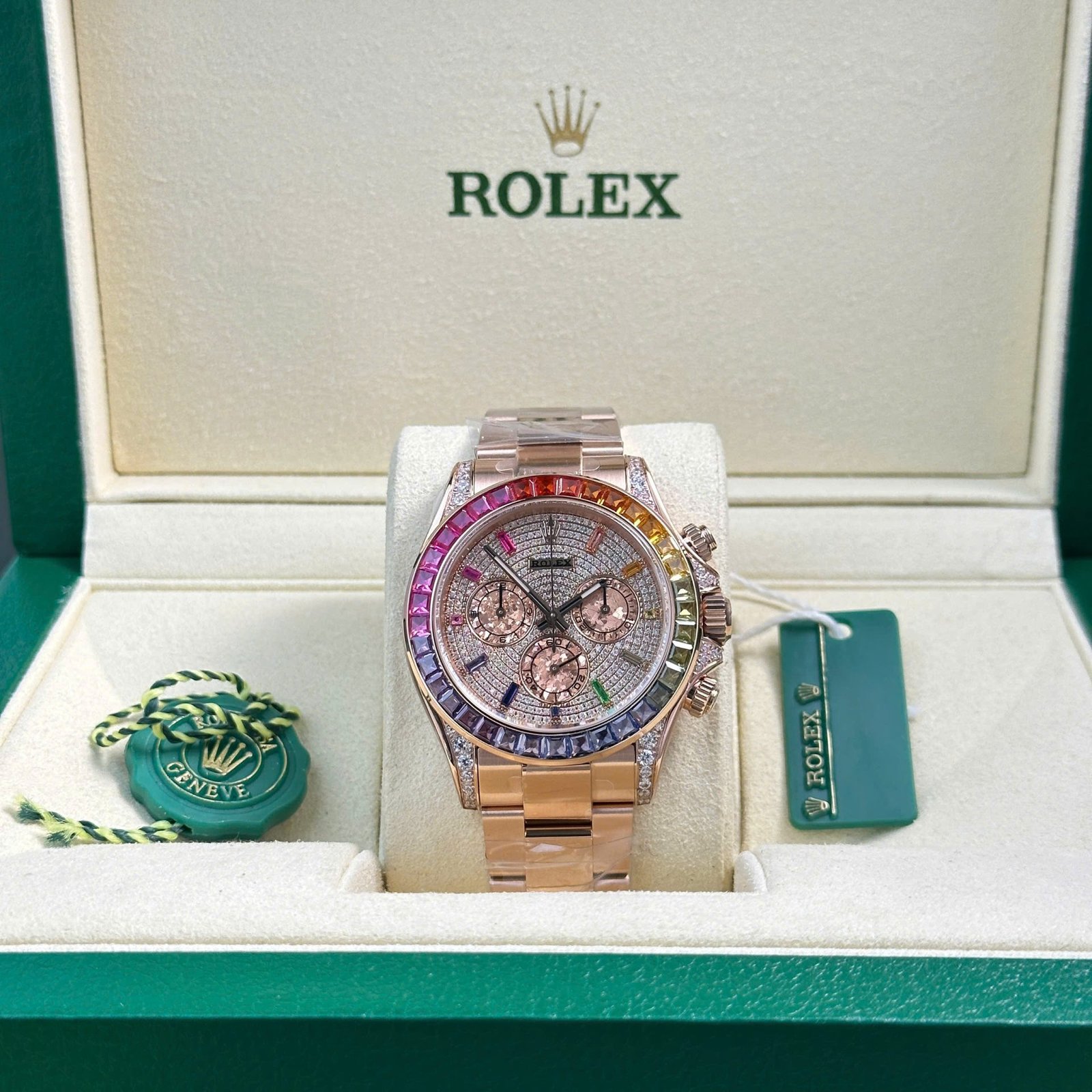 Rolex Cosmograph Daytona 116595 Rainbow Replica Watch BT Factory 40mm - Đồng Hồ Replica 1:1