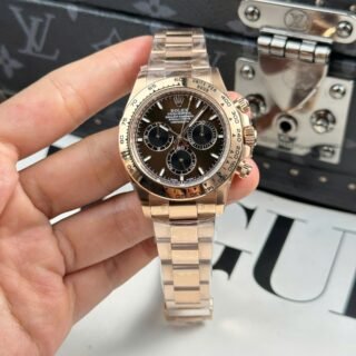 Rolex Cosmograph Daytona 126508 Clone Watches Chocolate Dial Oyster Strap THB Factory 40mm - Đồng Hồ Replica 1:1