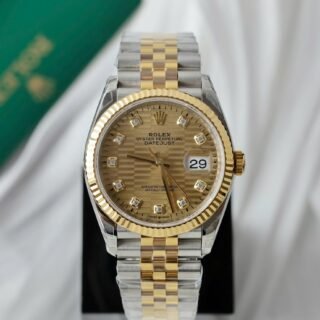 Rolex DateJust 126231 Replica Watch Màu Demi Motif Dial VS Factory 36mm - Đồng Hồ Replica 1:1