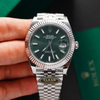 Rolex Datejust 126334 Replica Watch Green Dial Clean Factory 41mm - Đồng Hồ Replica 1:1