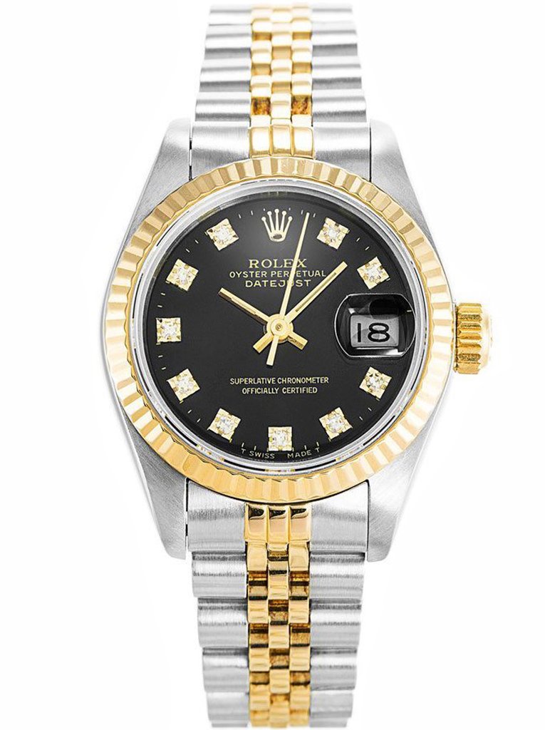Rolex Datejust Black Dial 69173 26 mm