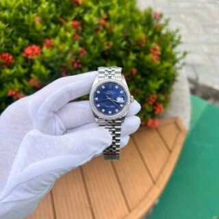 Rolex DateJust Blue Dial Replica 1:1 Watch Jubilee Strap EW Factory 36mm - Đồng Hồ Replica 1:1