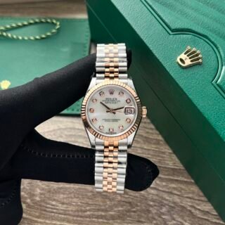 Rolex DateJust Fake Watch Womens Mother Of Pearl Dial 31mm - Đồng Hồ Replica 1:1