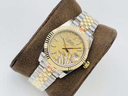 Rolex Datejust Gold Palm Motif Dial 126233 36 mm