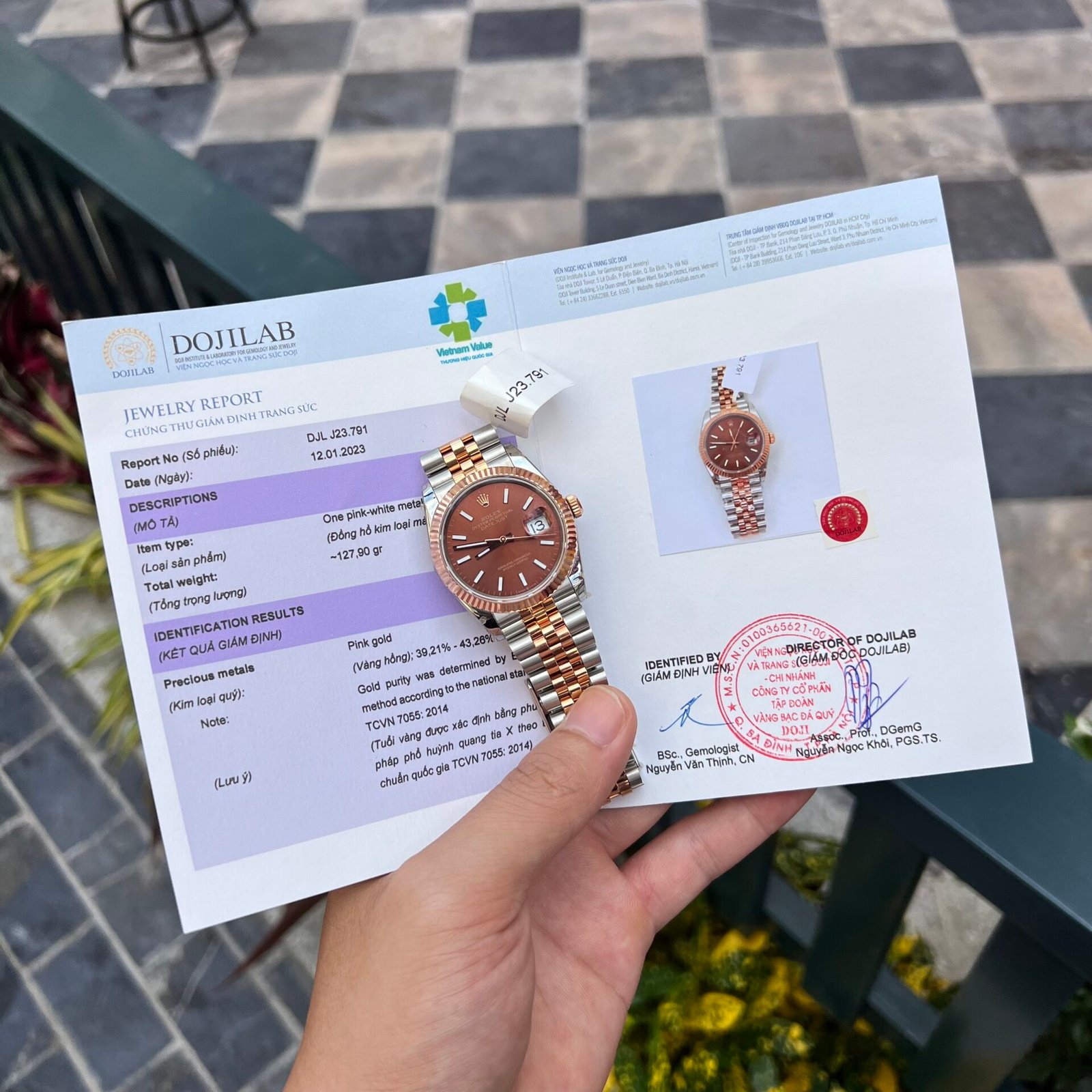 Rolex DateJust Gold Wrapped Chocolate Dial Replica Watch Luminous Markers GMF 36mm - Đồng Hồ Replica 1:1