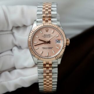 Rolex DateJust Imitation Luxury Watches Pink Dial Jubilee Strap THB Factory 31mm - Đồng Hồ Replica 1:1