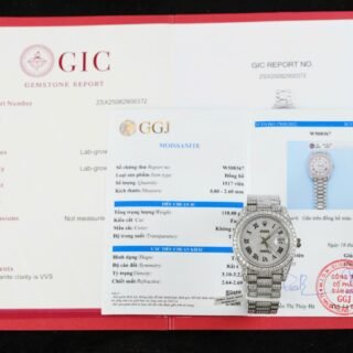 Rolex DateJust Knock Off Watches Diamonds Moissanite Hong Kong Custom 41mm - Đồng Hồ Replica 1:1