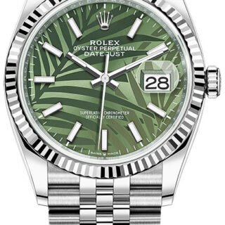 Rolex Datejust Palm Motif Dial 126234-0047 36 mm