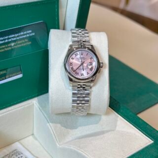 Rolex Datejust Replica Watch Jubilee Strap Pink Dial EW 31mm - Đồng Hồ Replica 1:1