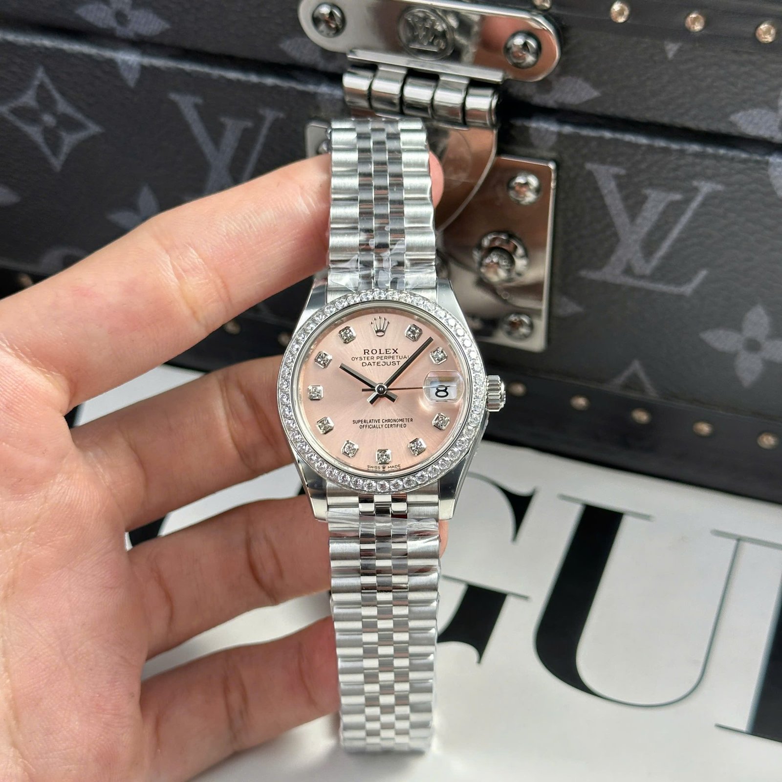 Rolex DateJust Replica Watch Women Dial Pink Jubilee Strap THB Factory 31mm - Đồng Hồ Replica 1:1