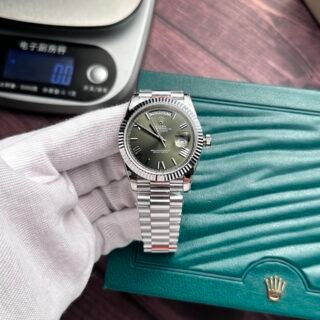 Rolex Day-Date 228236 Replica Watch Refine Green Dial GM V2 40mm - Đồng Hồ Replica 1:1
