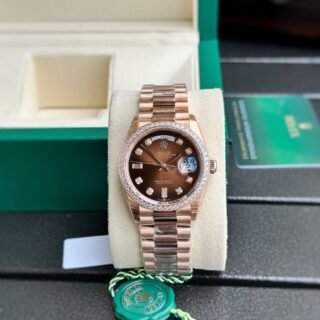 Rolex Day-Date Fake Watch Dial Chocolate EW Factory 36mm - Đồng Hồ Replica 1:1