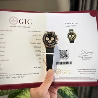 Rolex Daytona 126515 Dial Black Replica Watch Weight 163Gram Custom Gold Wrapped 40mm - Đồng Hồ Replica 1:1