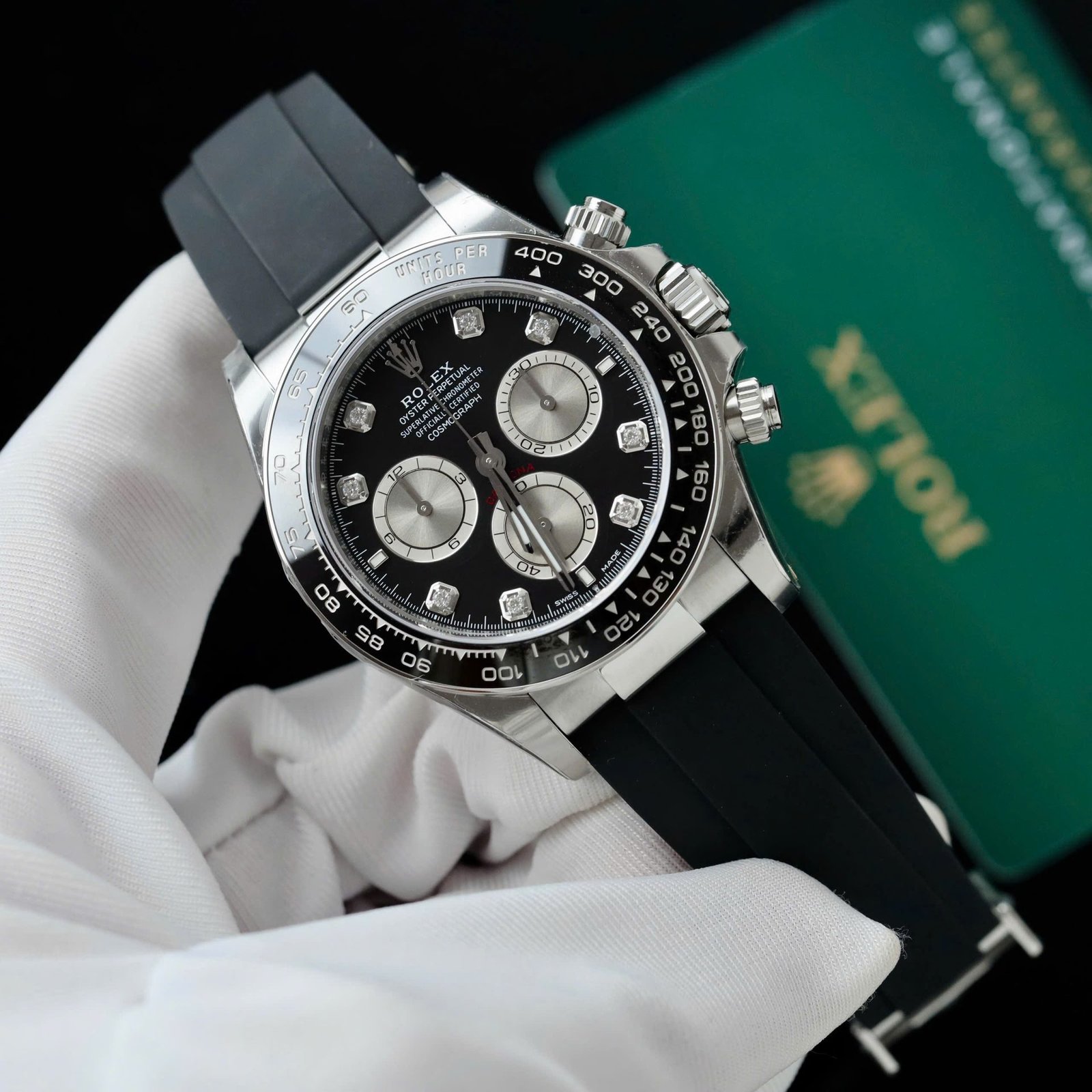 Rolex Daytona 126519LN Imitation Watches Men's Black Dial Weight 136 Grams VS Factory 40mm - Đồng Hồ Replica 1:1