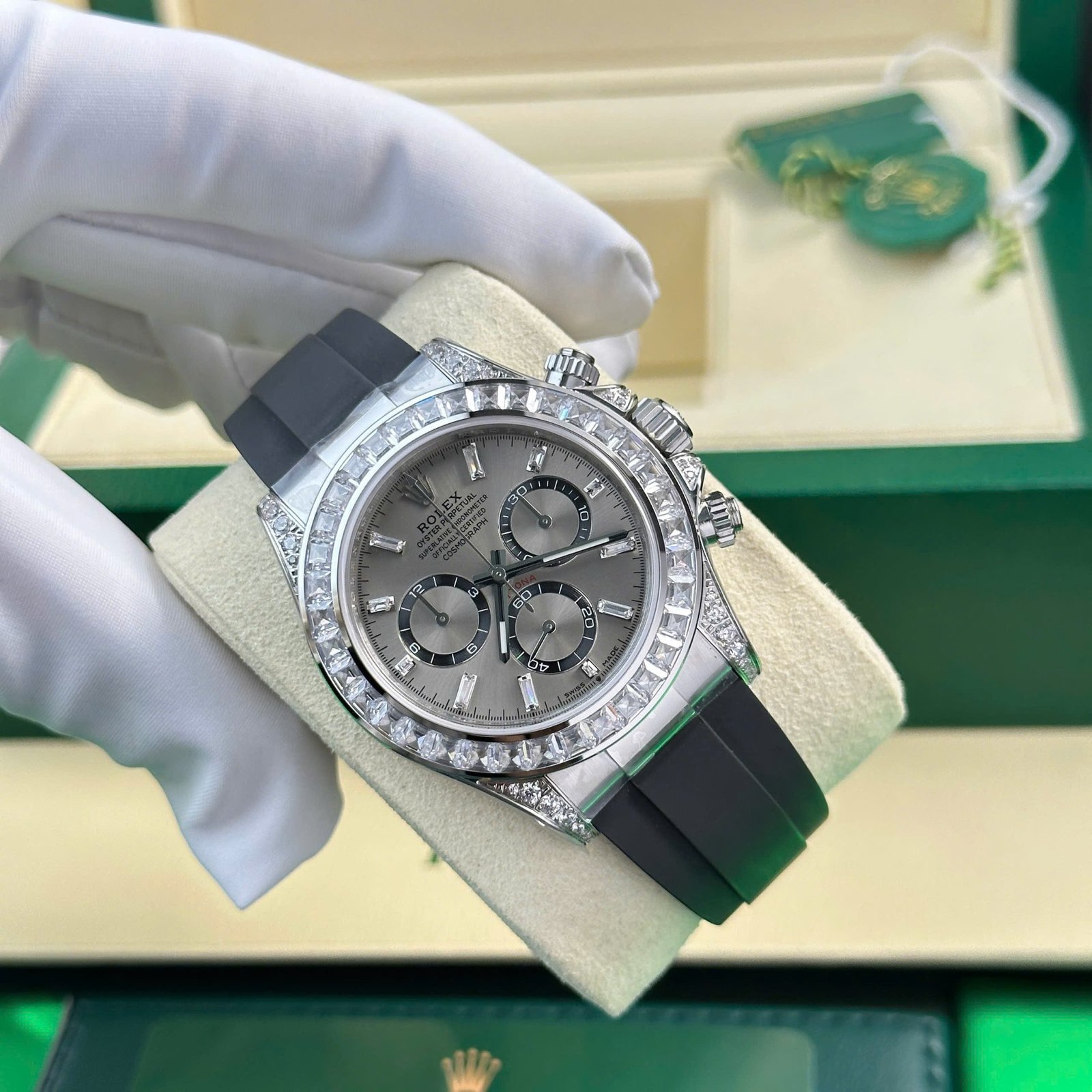 Rolex Daytona 126539TBR Replica Watch Dial Gray Sundust 40mm - Đồng Hồ Replica 1:1