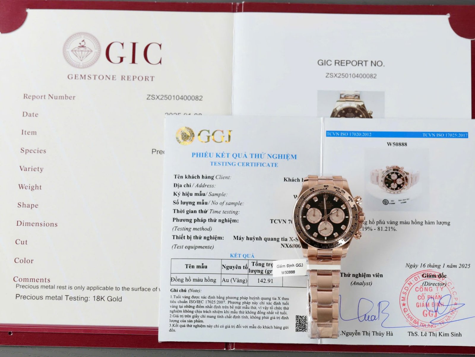 Rolex Daytona Copies Watch Custom Gold Wrapped 18K + Movement Calibre 4131 40mm - Đồng Hồ Replica 1:1
