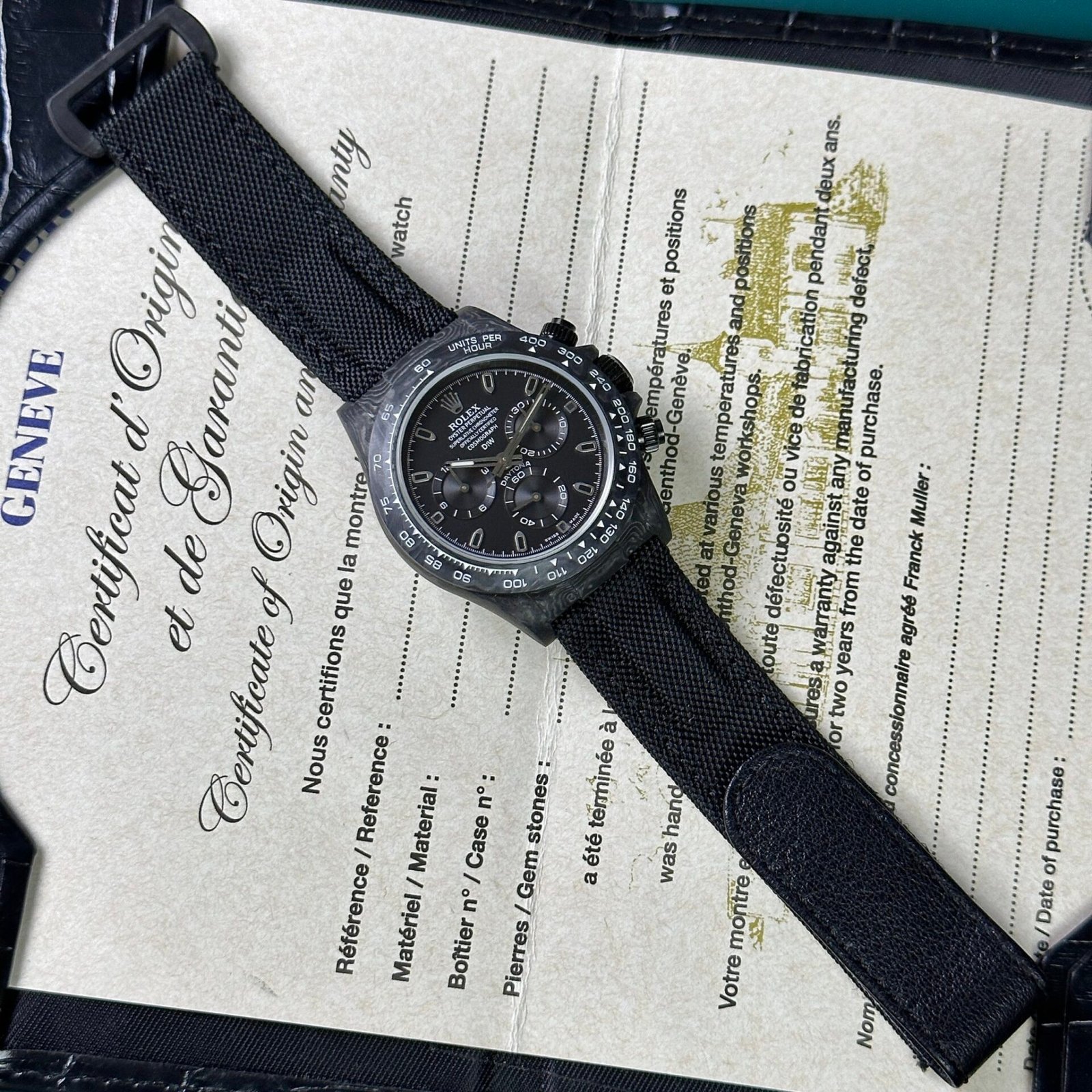 Rolex Daytona Diw Carbon Super Light Best Replica 1:1 Watch 40mm - Đồng Hồ Replica 1:1