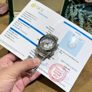 Rolex Daytona Mother Of Pearl And Moissanite Diamonds Dial Replica Watch BT Factory 40mm - Đồng Hồ Replica 1:1