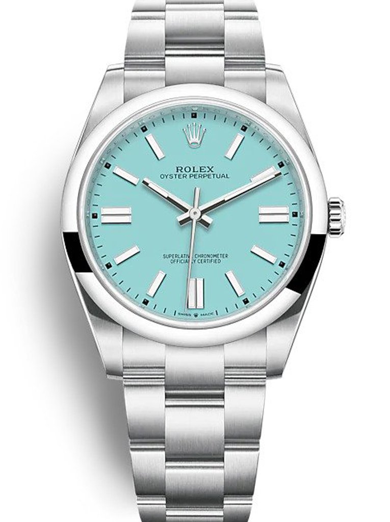 Rolex Oyster Perpetual Tiffany Blue Dial 124300 41 mm