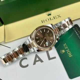 Rolex Replica Watch DateJust 126331 Chocolate Dial Oyster Strap Clean Factory 41mm - Đồng Hồ Replica 1:1