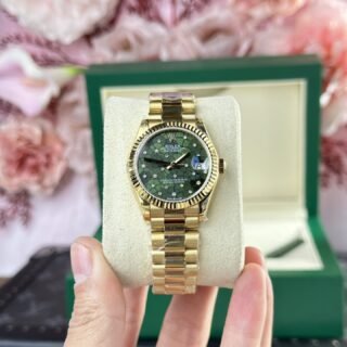 Rolex Replica Watch DateJust 278288 Olive Flower Pattern Dial 31mm - Đồng Hồ Replica 1:1