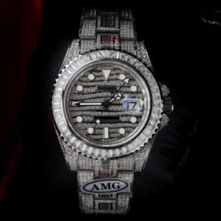 Rolex Replica Watch GMT Master II Custom Full CZ AMG Factory 40mm - Đồng Hồ Replica 1:1