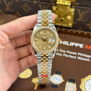 Rolex Replica Watches DateJust 126231 Brick Dial Bezel Diamonds CZ VS Factory 36mm - Đồng Hồ Replica 1:1