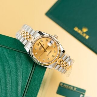Rolex Replica Watches DateJust 126233 Gold Wrapped Champagne Dial 36mm - Đồng Hồ Replica 1:1
