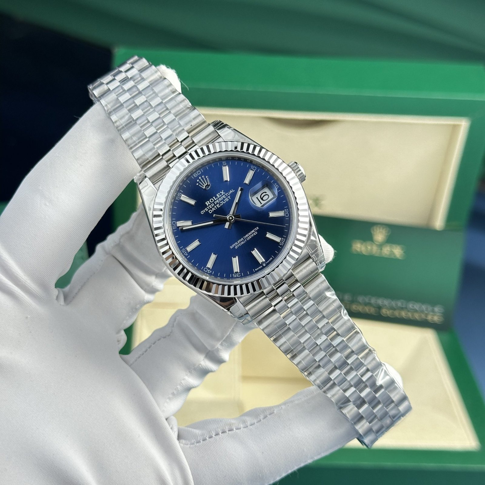 Rolex Replica Watches Replica 11 DateJust 126334 Blue Dial VS Factory 41mm - Đồng Hồ Replica 1:1